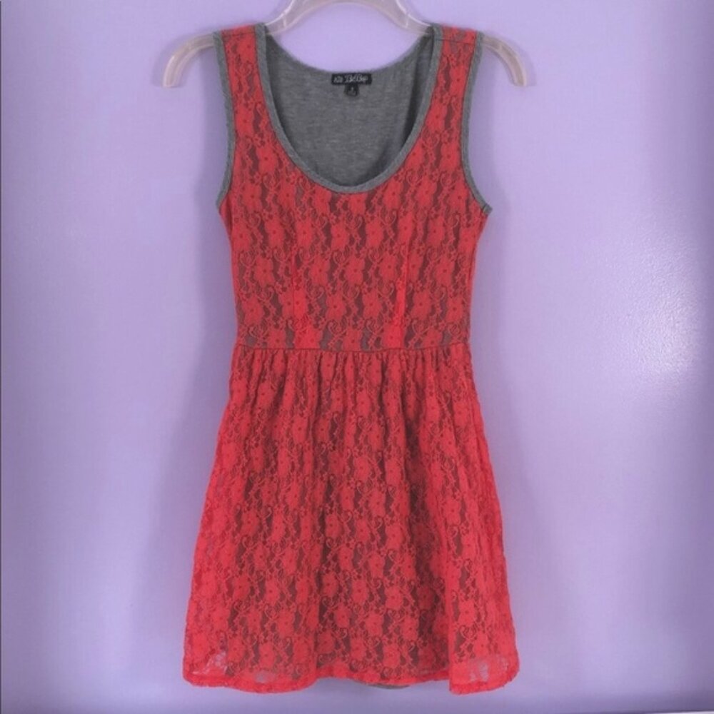 BeBop Coral Lace Mini Sundress Size Small